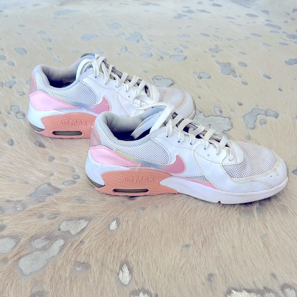 Multi colored cool toned Nike Air Max girls size 4.5 - Picture 2 of 5